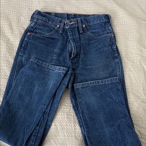 Wrangler Dark Blue Straight Jeans